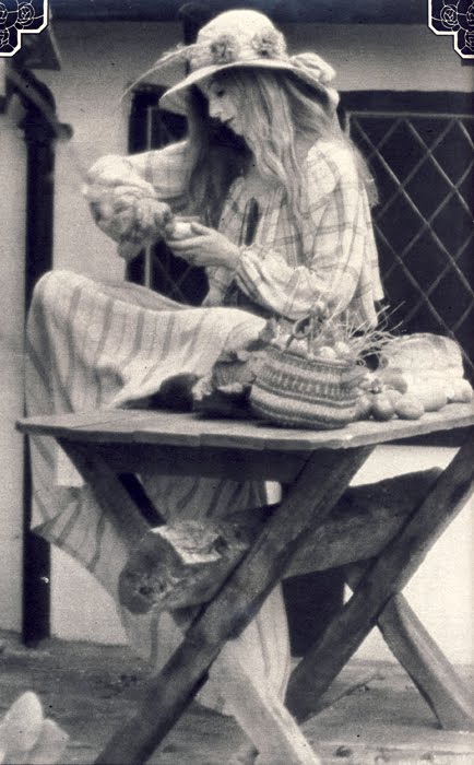 Shirt and skirt by Bus Stop. Hat by Van Der Fransen.