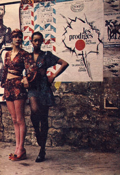 Outfit on left by Diorling at Christian Dior. Outfit on right by Sheilagh Blagden at Stirling Cooper