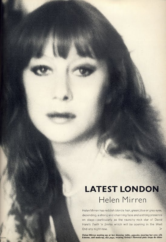 Helen Mirren in Vogue, 1976