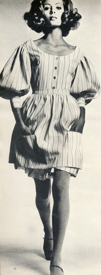 Dress by Liza Spain at Vanessa Frye - shoes by Charles Jourdan