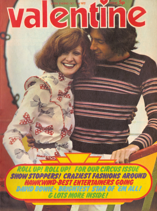 The boy's stripey sweater and white Oxford bags are from Tramps. Price is £7.50 from Gary Elliott; Edwardia of Manchester; Paul Smith, Nottingham. the sweater cost £4 and also comes from Paul Smith, as well as the George Best shops, and Quincy of the Kings Road. The girl's outfit is from a selection by Miss Mouse at Peter Robinson.