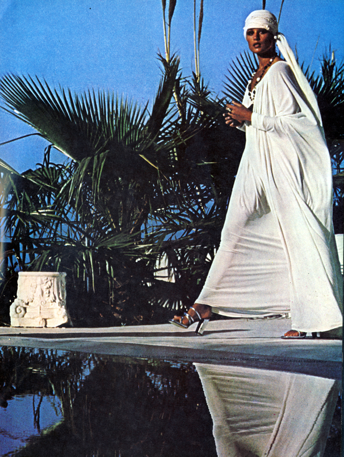 Dress by Yuki. Shoes by Kurt Geiger.