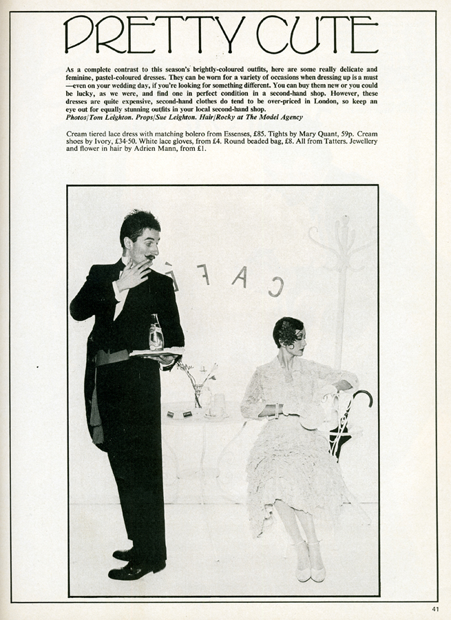 Cream tiered dress and matching bolero from Essences. Shoes by Ivory. 