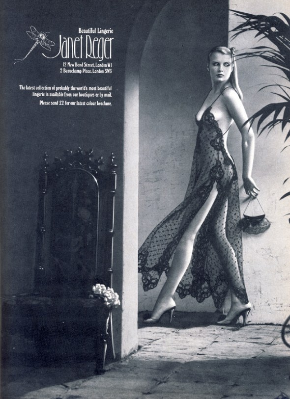 janet reger advert harpers queen december 78