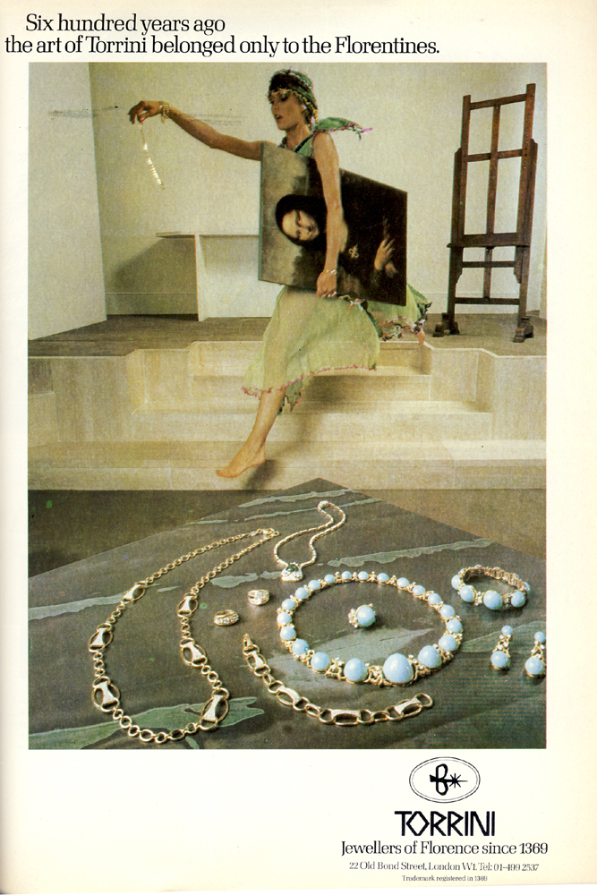 torrini advert harpers november 1979