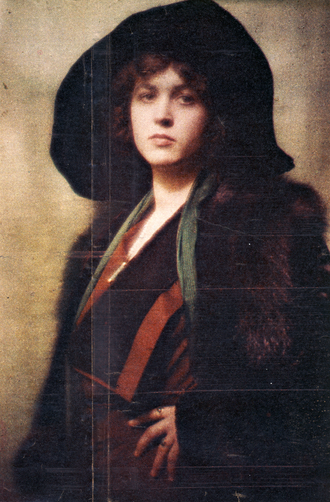 Unidentified Woman by Arnold Genthe 1910 Autochrome