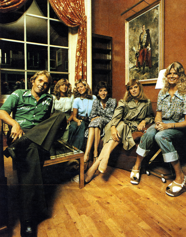 At Figurehead: George Britnell, proprietor, with clients (from left) Catherine Parent, Kari Lai, Lady Charles Spencer Churchill, Tessa Kennedy, Lady Charlotte Anne Curzon. This is the newest salon of them all - it opened in Pont Street this year. 