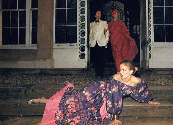 Both dresses by Maureen Baker.