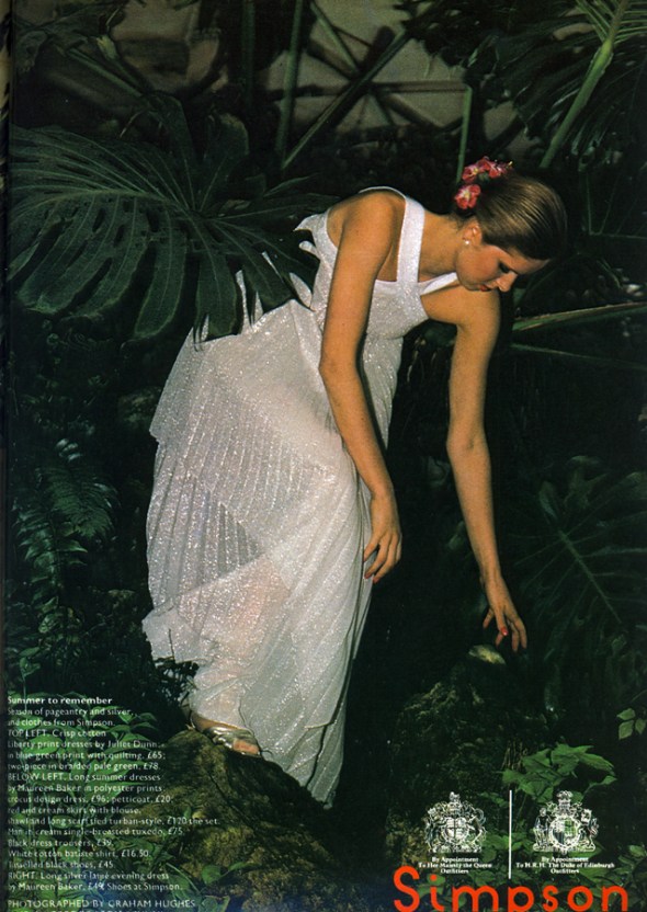 Dress by Maureen Baker. Shoes at Simpson.