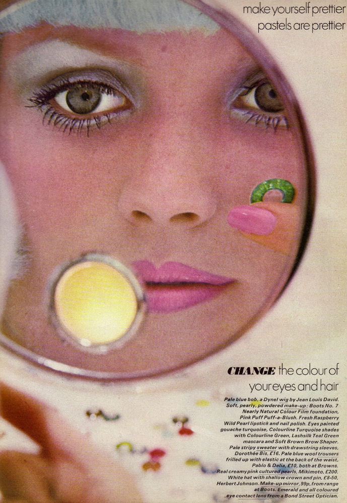 pastels are prettier - peter knapp - vogue - june 1972