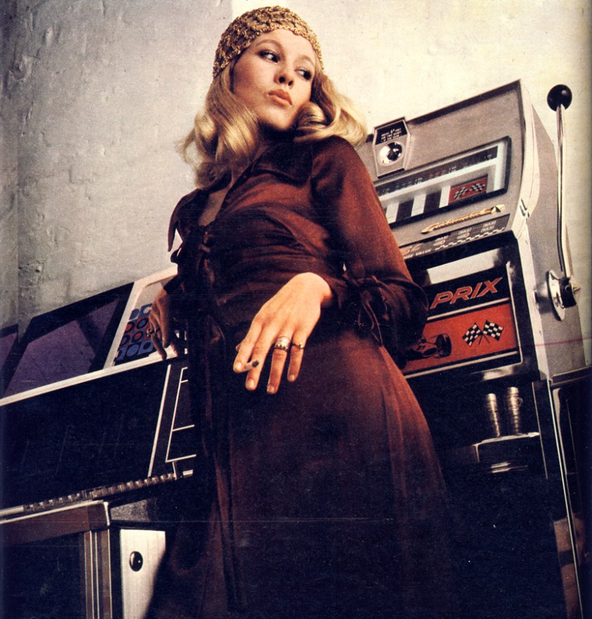 Rich brown satin dress slashed to the waist by Lee Bender for Bus Stop