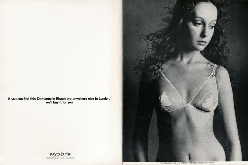 khanh bra advert vogue dec 1970