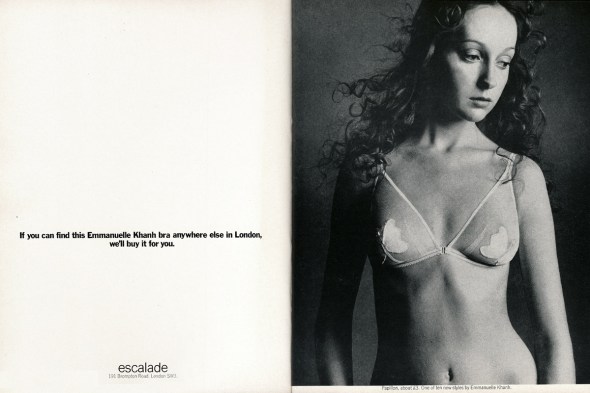 khanh bra advert vogue dec 1970