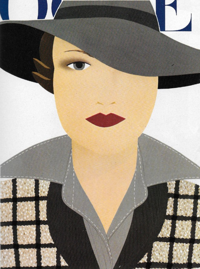 Grey wool cardigan, oatmeal overchecked, pale grey silk shirt, both at James Drew. Grey felt hat by Edward Mann.